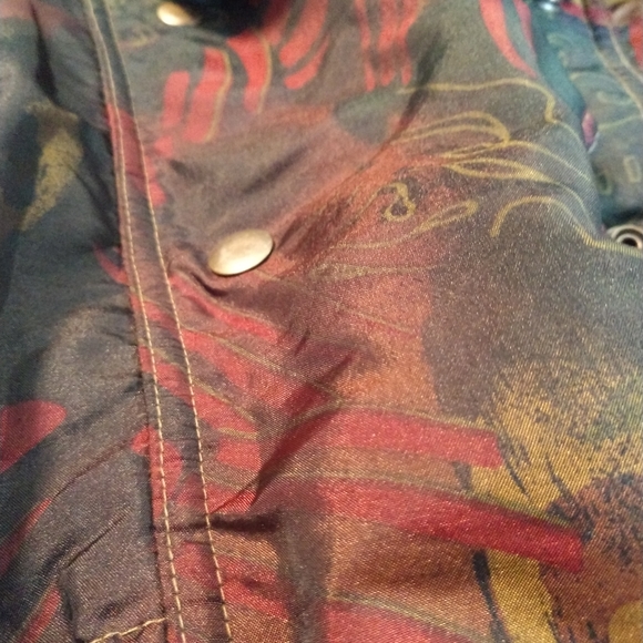 80s Granny Shoulder Pad Windbreaker Bocoo Size 8 Jacket - Picture 6 of 10